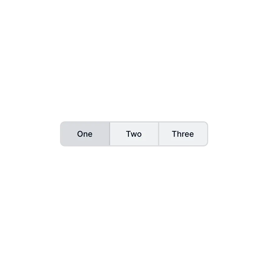 Visual preview of Button Group component for Bubble