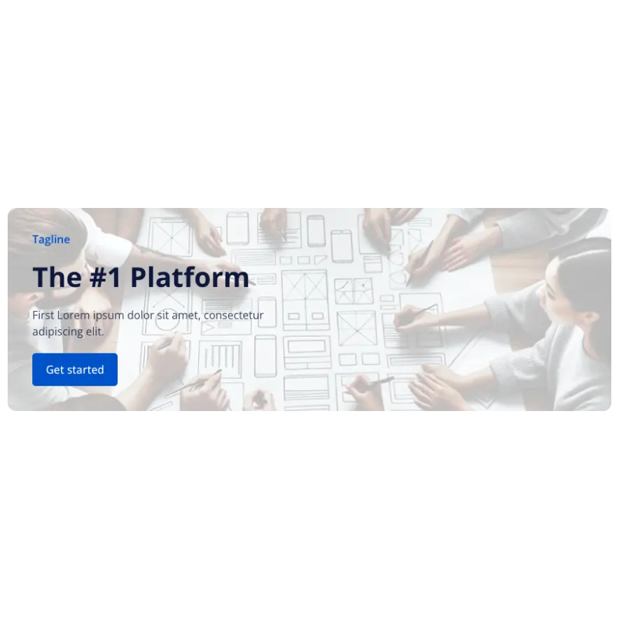 Visual preview of CTA Left component for Bubble
