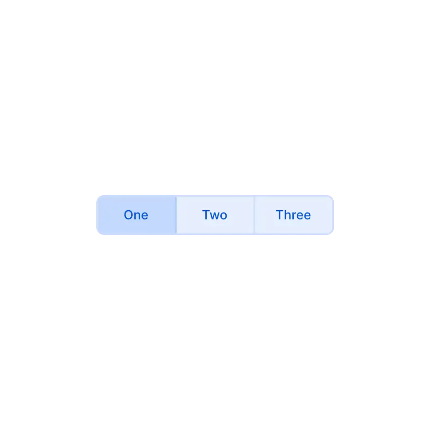 Visual preview of Button Group component for Bubble