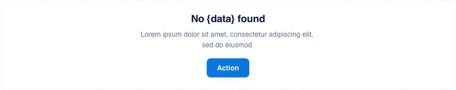 Visual preview of Empty state component for Bubble