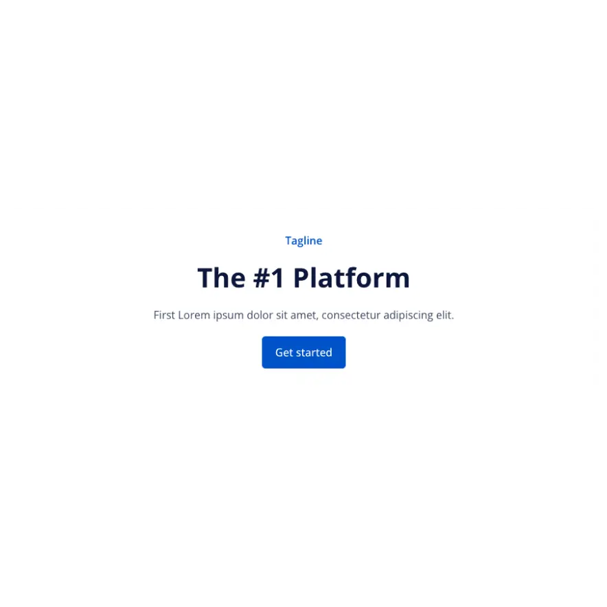 Visual preview of CTA Center component for Bubble
