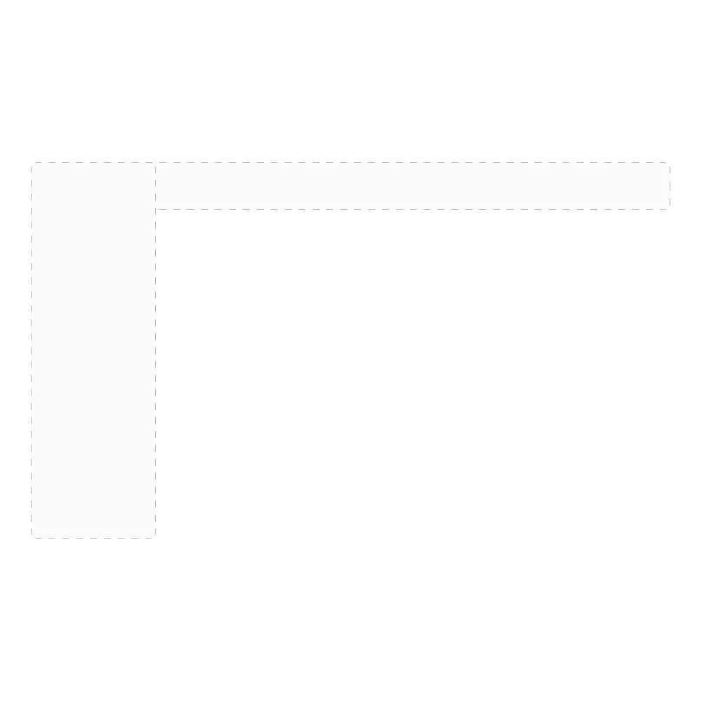 Visual preview of Left & Top navigation component for Bubble