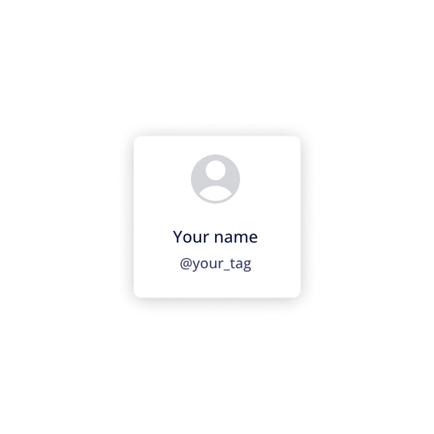 Visual preview of Avatar with Name component for Bubble