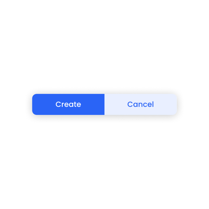 Visual preview of Grouped Buttons component for Bubble