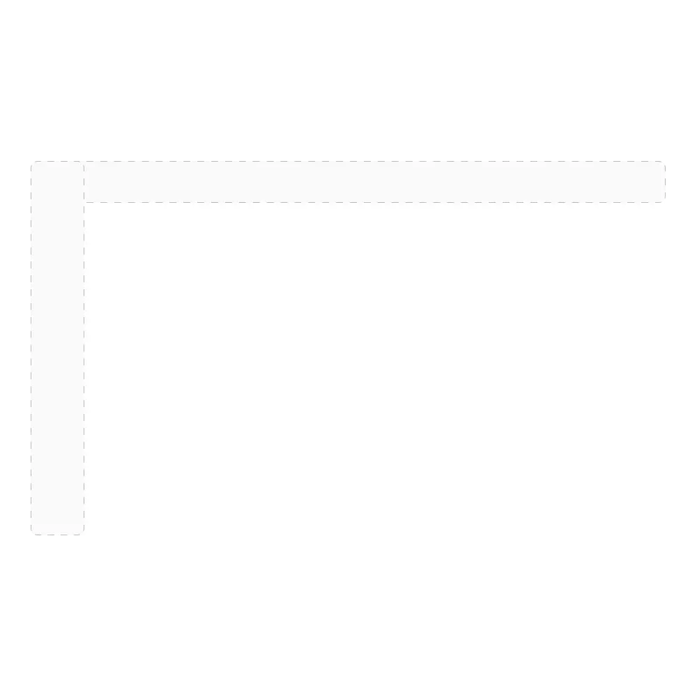 Visual preview of Narrow Left & Top navigation component for Bubble