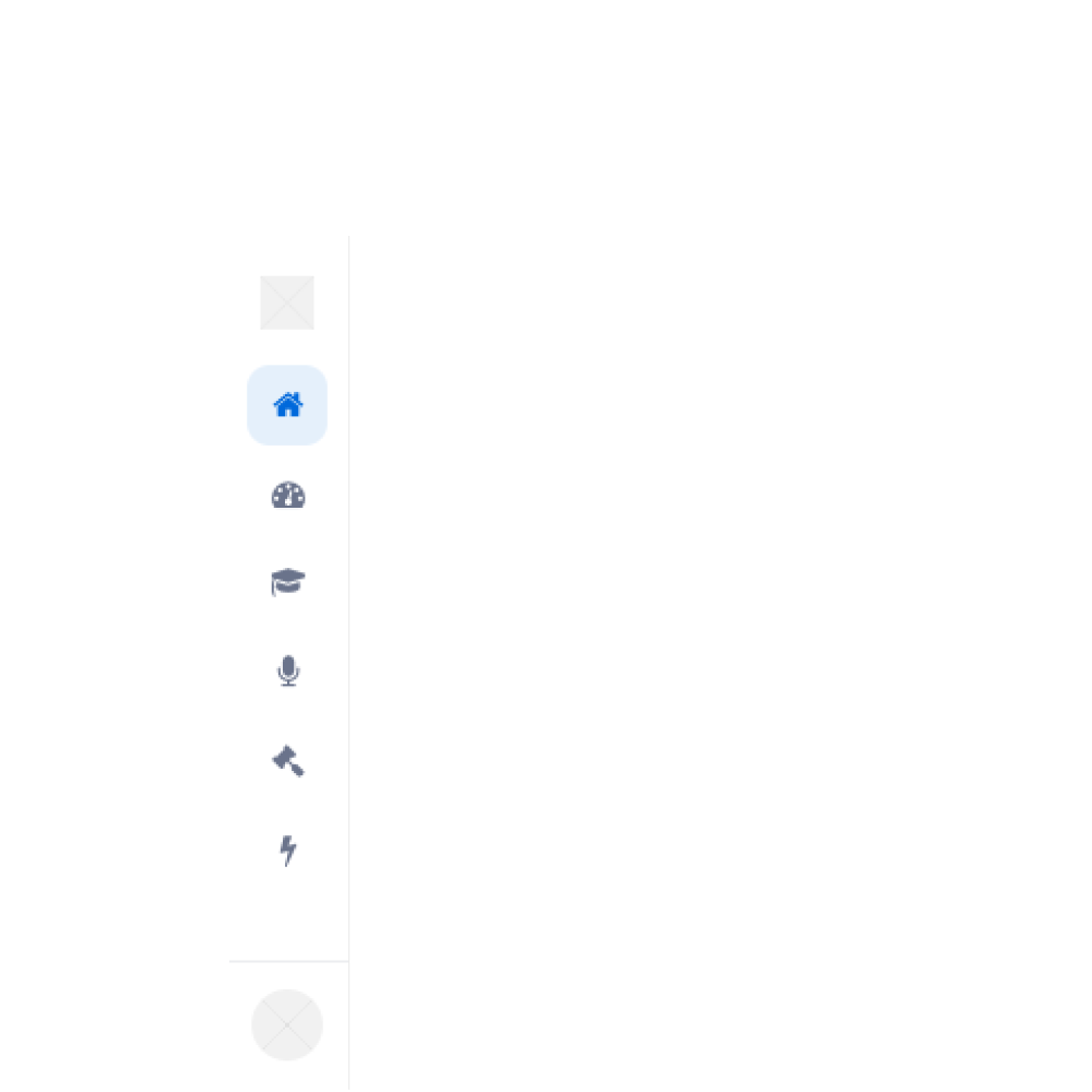 Visual preview of Sidebar with icons component for Bubble