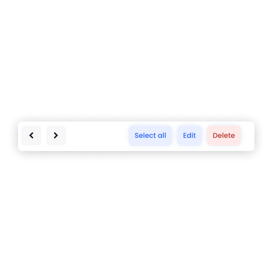 Visual preview of Table Footer component for Bubble