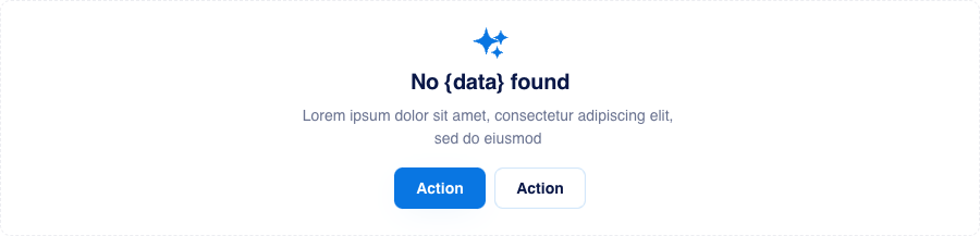 Visual preview of Empty state component for Bubble