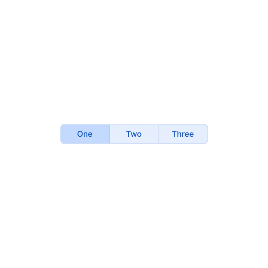 Visual preview of Button Group component for Bubble