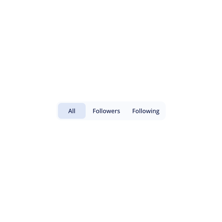 Visual preview of Tabs component for Bubble